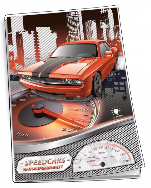 Bild von Hausaufgabenheft "Speedcars"
