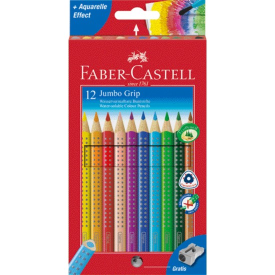 Bild von FABER-CASTELL Farbstift JUMBO GRIP, 12er