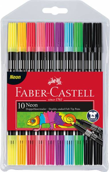 Bild von FABER-CASTELL Doppelfasermaler Neon