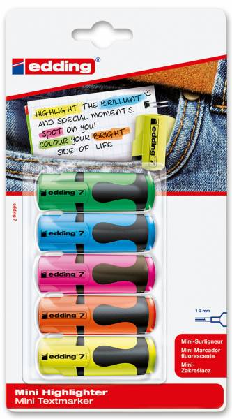 Bild von edding Mini Highlighter Textmarker