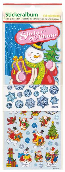 Bild von Stickeralbum Schneemann mit Stickern