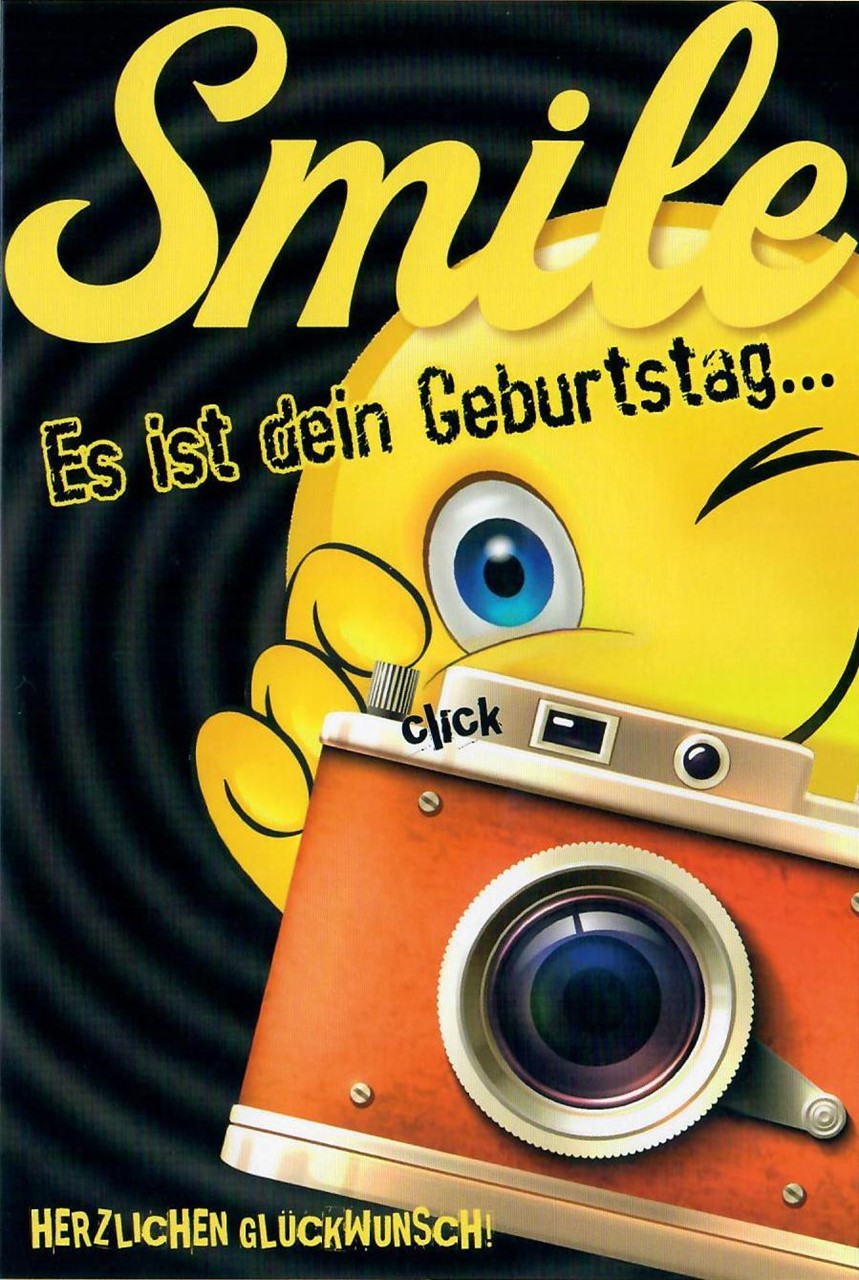 Bild von Smiley Grußkarte "Es ist dein Geburtstag ..."