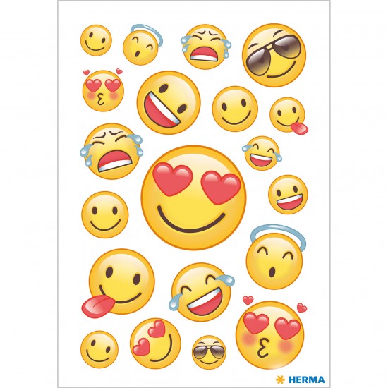 Bild von HERMA Sticker Happy Smile, Transpuffy