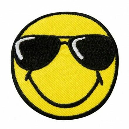 Bild von Mono-Quick Applikation "Smiley® mit Sonnenbrille"