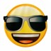 Bild von Mono-Quick Applikation Emoji® mit Sonnenbrille﻿