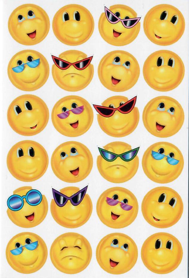 Bild von Aufkleberbogen Smileys "Motiv I"