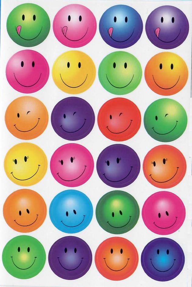 Bild von Aufkleberbogen Smileys "Motiv II"