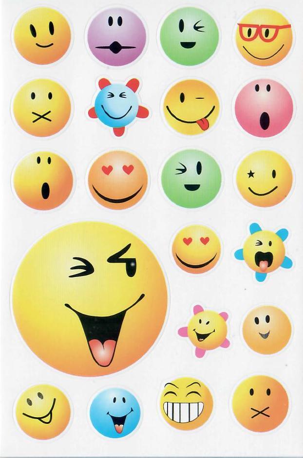 Bild von Aufkleberbogen Smileys "Motiv IV"