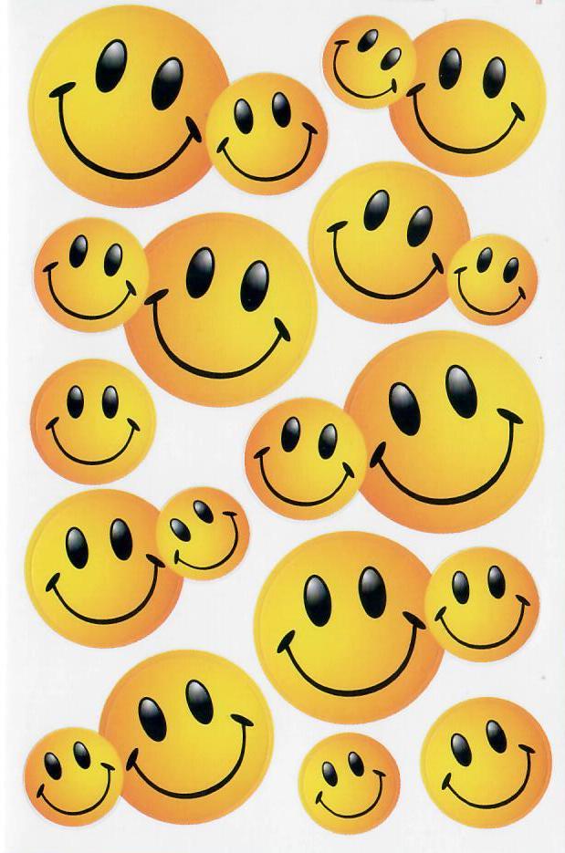 Bild von Aufkleberbogen Smileys "Motiv V"