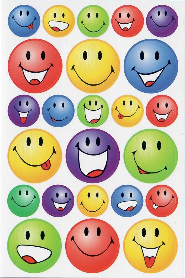 Bild von Aufkleberbogen Smileys "Motiv VI"