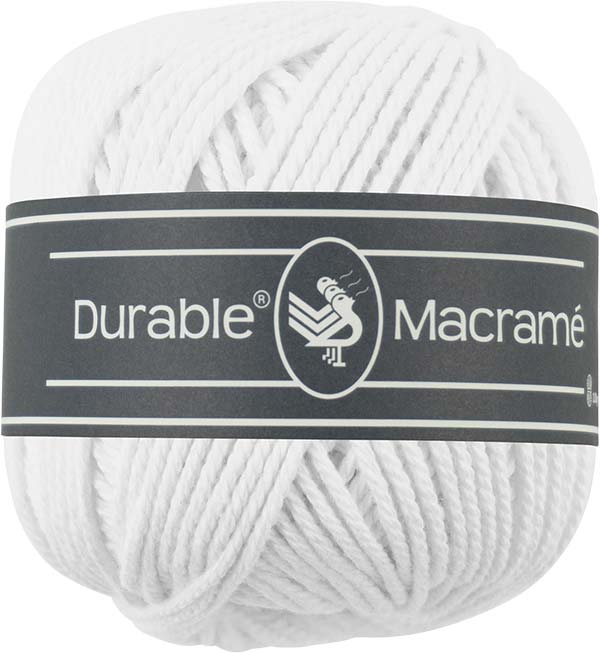 Bild von Durable Macramé Garn Farbe weiss