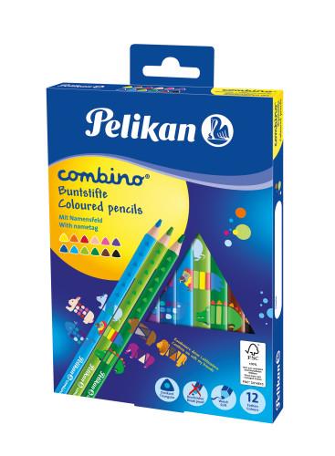 Bild von PELIKAN Dreikant-Buntstifte combino