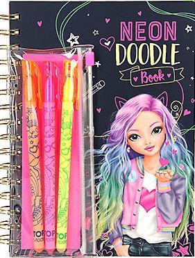 Bild von DEPESCHE TOPModel Neon Doodle Malbuch mit Neon Stifte-Set