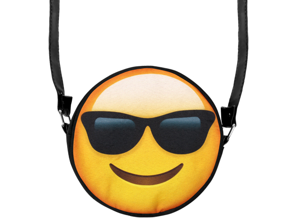 Bild von Runde Motiv-Handtasche "Emotikon Cool"