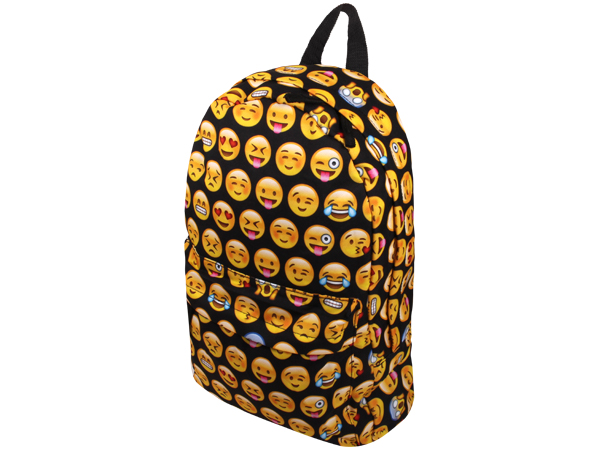 Bild von Hochwertiger Rucksack Emoticons schwarz