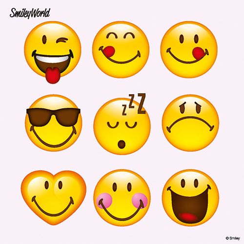 Bild von Servietten Happy Smiley