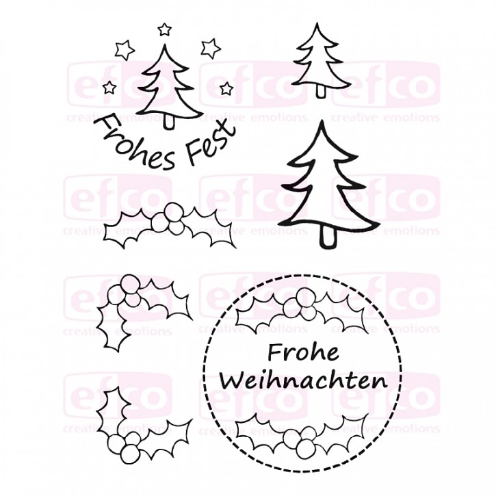 Bild von Stempel Clear "Frohes Fest 3"