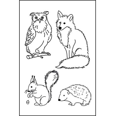 Bild von Stempel Clear "Waldtiere"