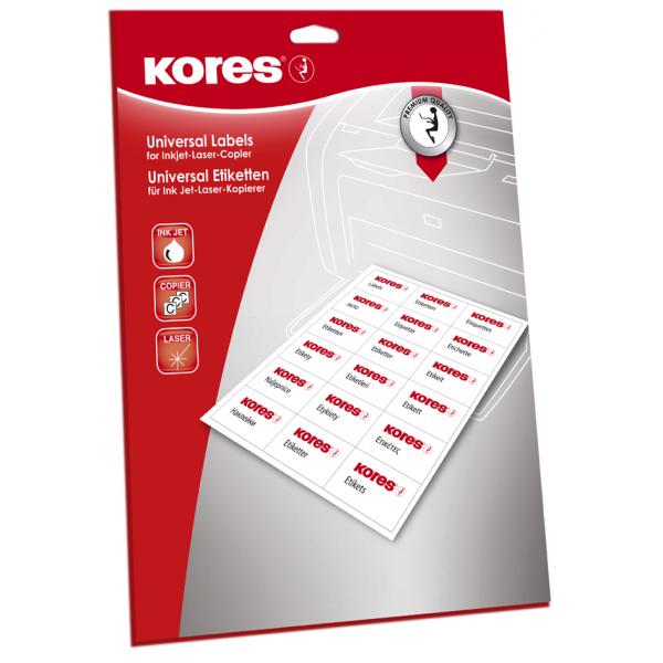 Bild von Kores Universal-Etiketten 210 x 148 mm, weiß