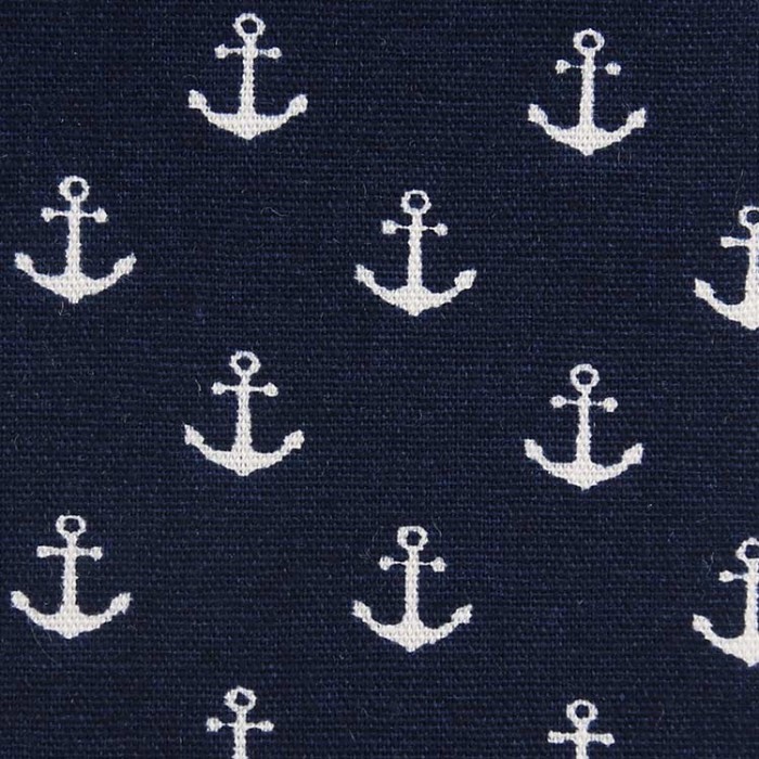 Bild von Baumwolle Poplin "Petit Anchor" dunkelblau