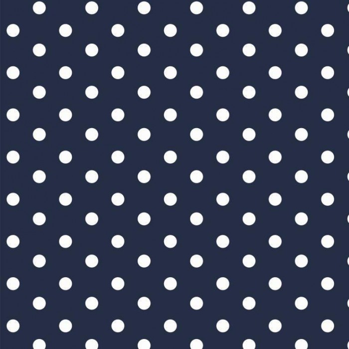 Bild von Baumwolle Design "Dots" dunkelblau