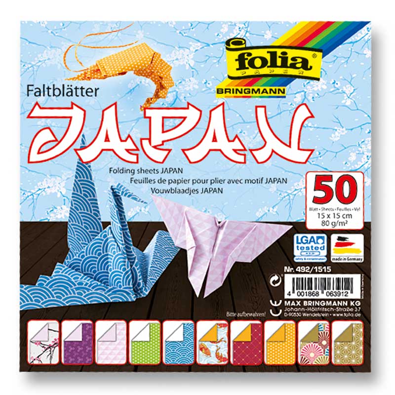 Bild von folia Faltblätter JAPAN, 150 x 150 mm