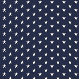 Bild von Baumwolle Design "Petit Stars" dunkelblau