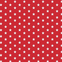 Bild von Baumwolle Design "Petit Stars" rot