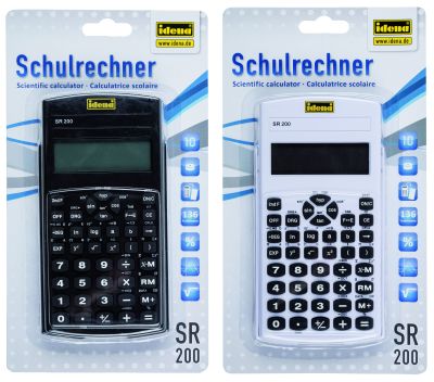Idena Schulrechner Taschenrechner SR200 