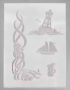 Maritime Schablone A4 – 5 Motive (Möwe, Anker, Seepferdchen, Etc.), Flexibler Kunststoff Für Viele Oberflächen