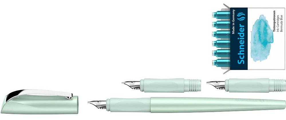 apricot 3 verschiedene Federst/ärken inkl. Patronen Schneider Callissima Kalligraphie F/üller Geschenk-Set